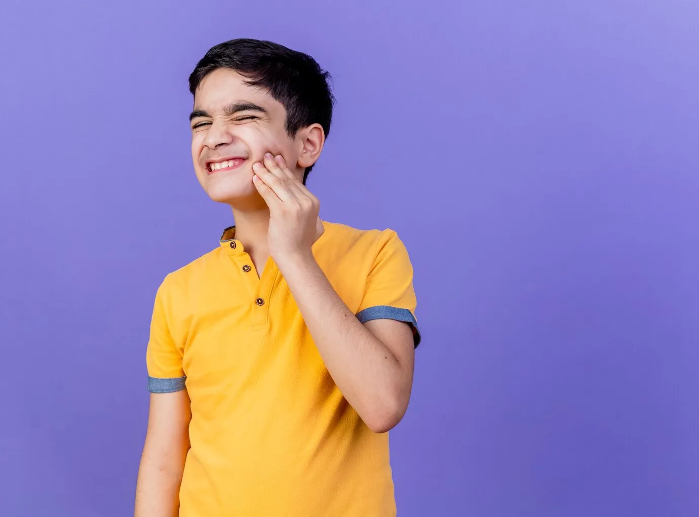 Child with tooth pain